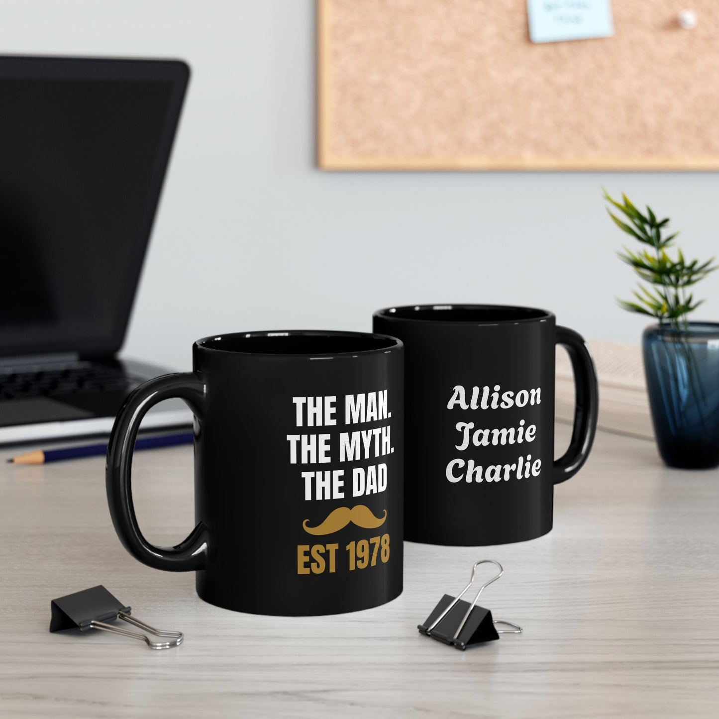 The Man, Myth, Dad Personalized Mug
