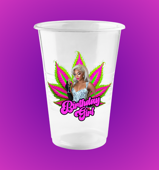 Personalized Clear Disposable Cups(Set of 10)