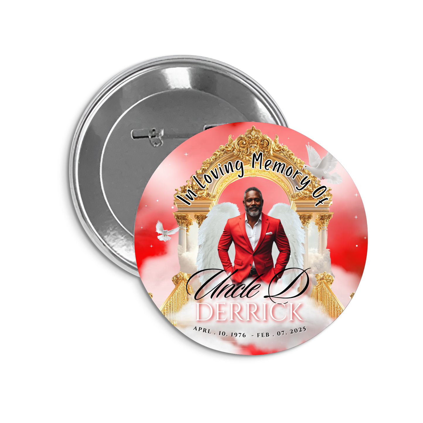 Personalized Memorial Button
