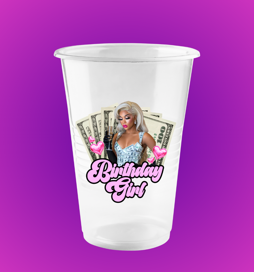 Personalized Clear Disposable Cups(Set of 10)