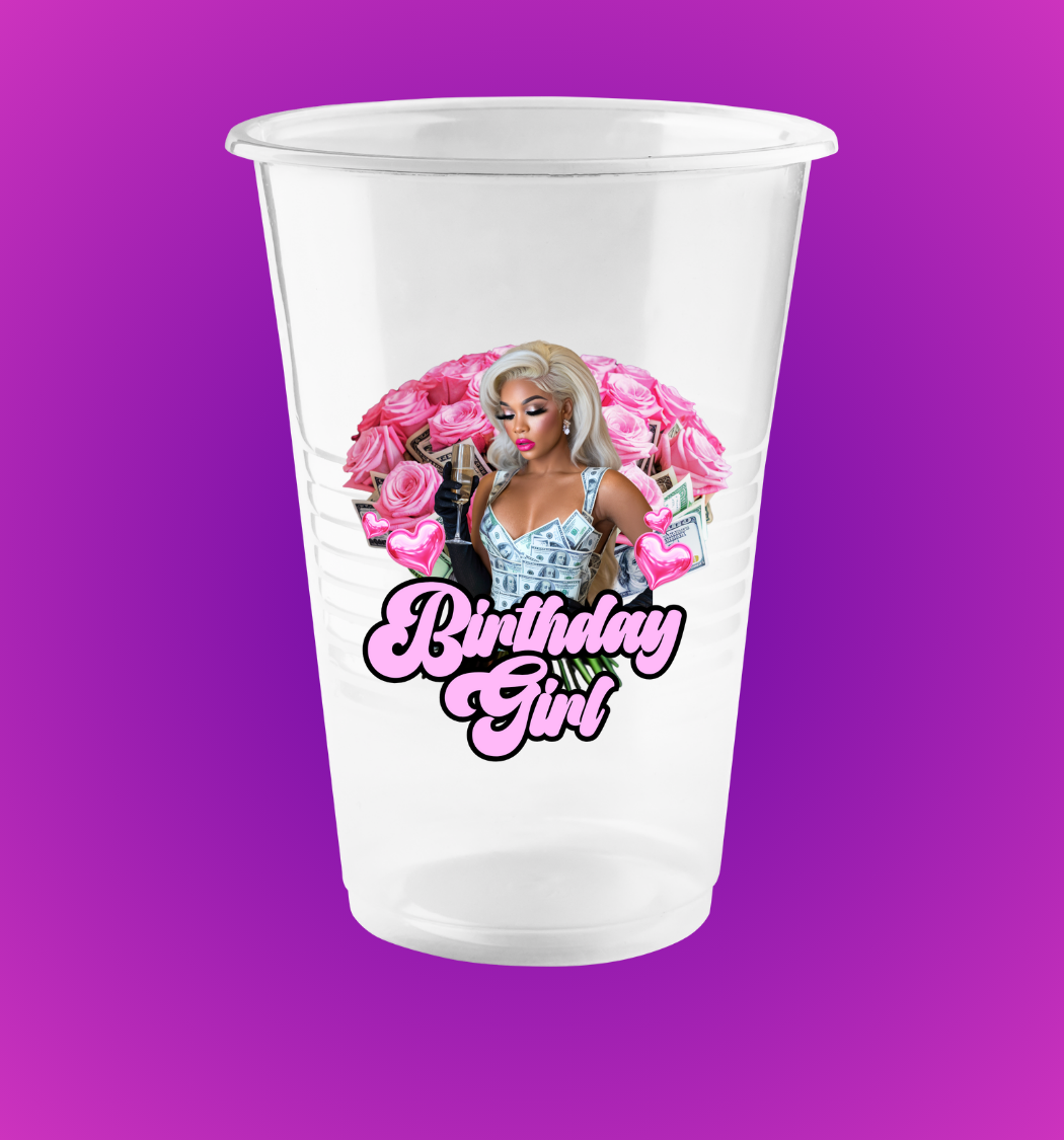 Personalized Clear Disposable Cups(Set of 10)