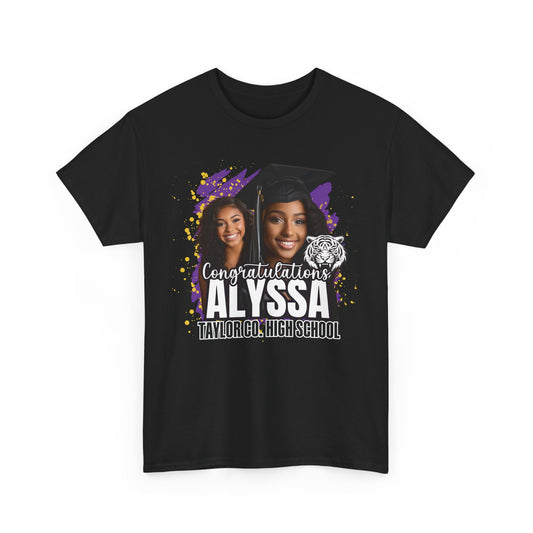 Graduation Unisex Tee with Two Graduate Pictures