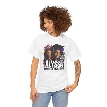 Graduation Unisex Tee with Two Graduate Pictures