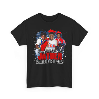 Personalized Graduation Tee for Class of 2025 - Unisex Heavy Cotton Shirt
