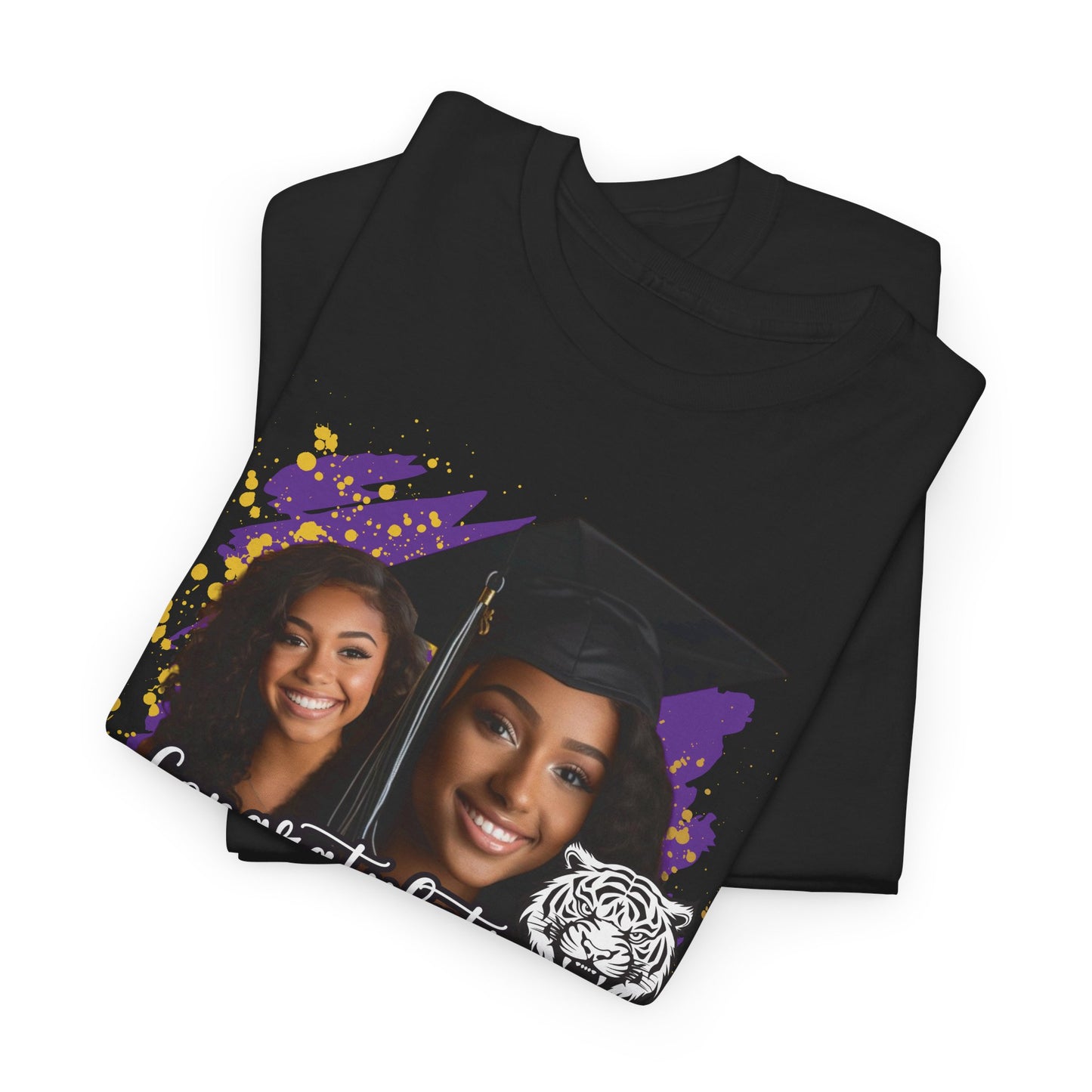 Graduation Unisex Tee with Two Graduate Pictures
