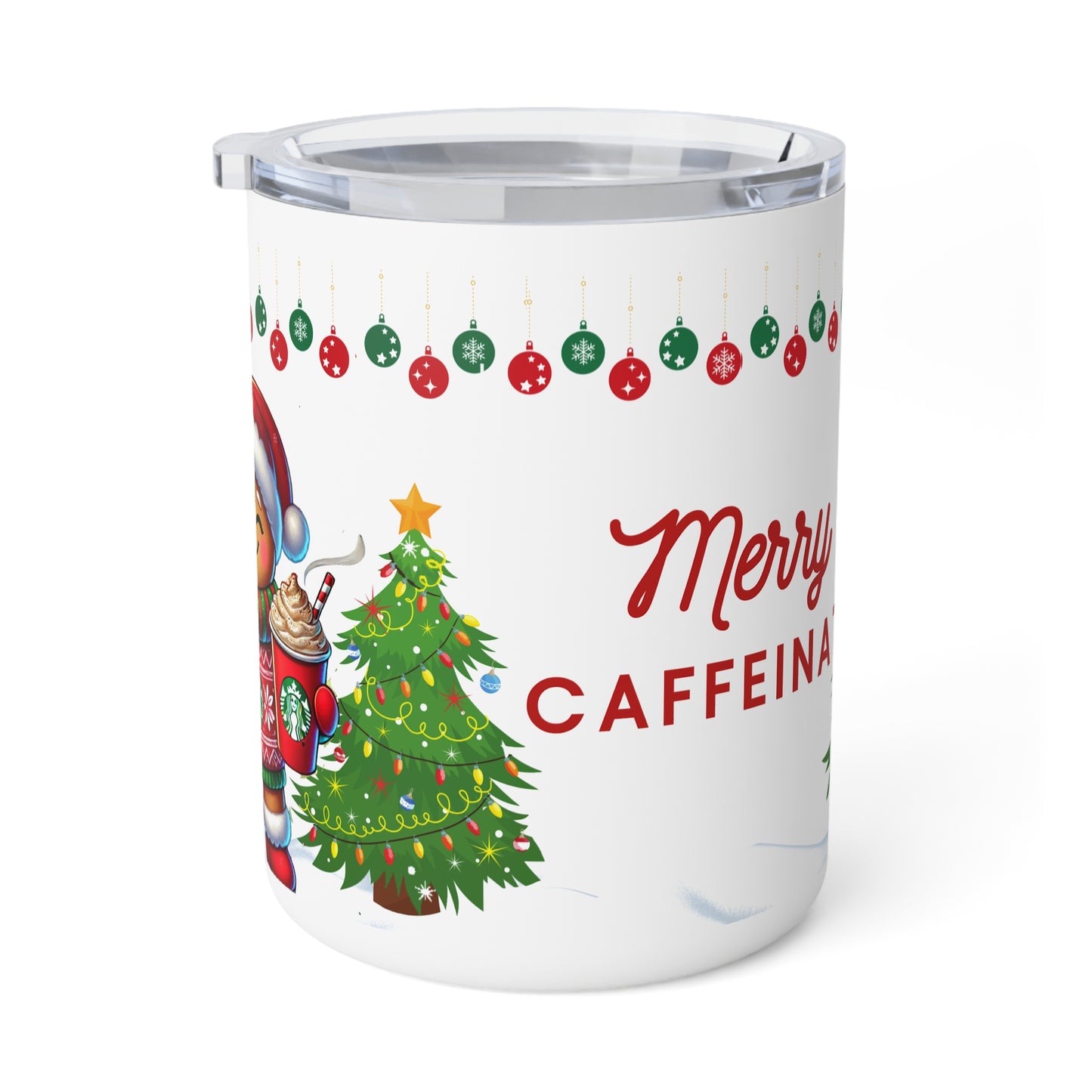 Merry and Caffeinated Christmas Coffee Mug