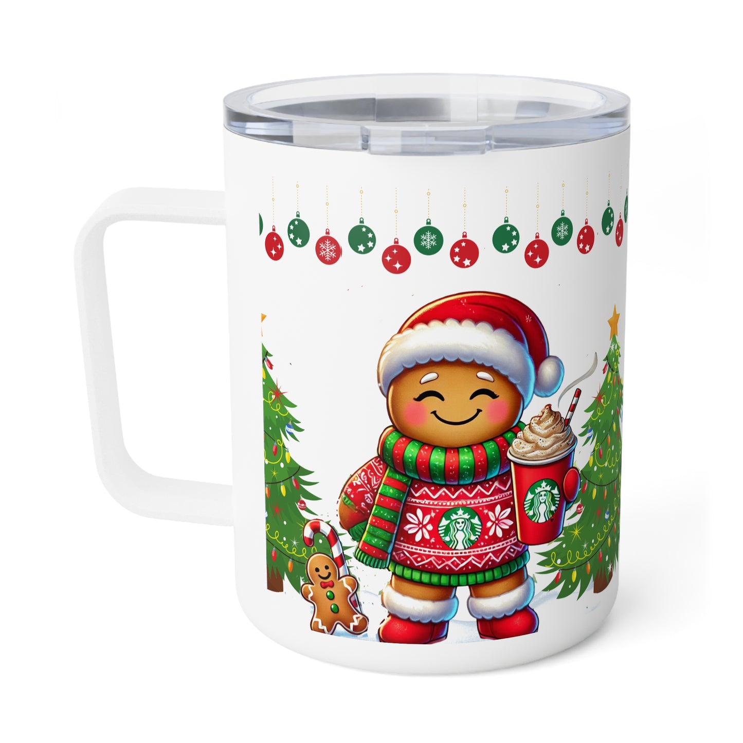 Merry and Caffeinated Christmas Coffee Mug