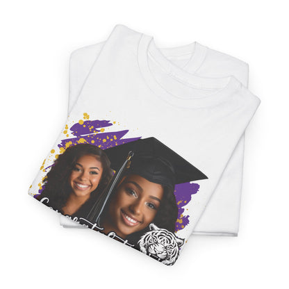 Graduation Unisex Tee with Two Graduate Pictures