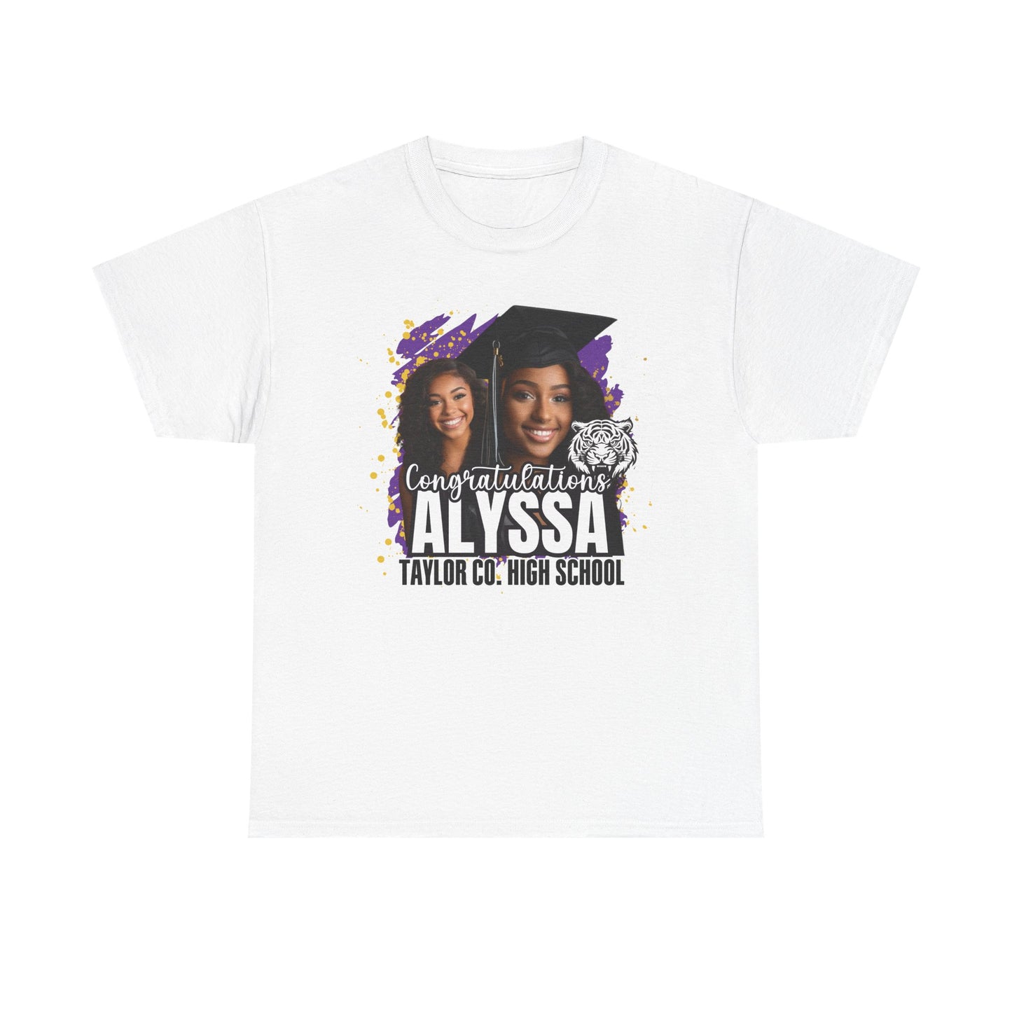 Graduation Unisex Tee with Two Graduate Pictures