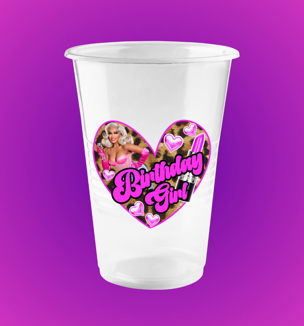 Personalized Clear Disposable Cups(Set of 10)