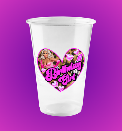 Personalized Clear Disposable Cups(Set of 10)