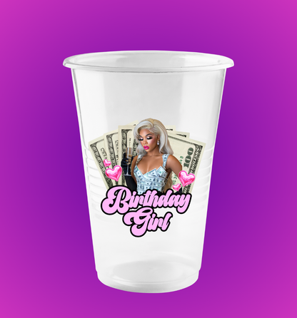 Personalized Clear Disposable Cups(Set of 10)