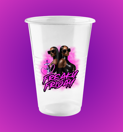 Personalized Clear Disposable Cups(Set of 10)