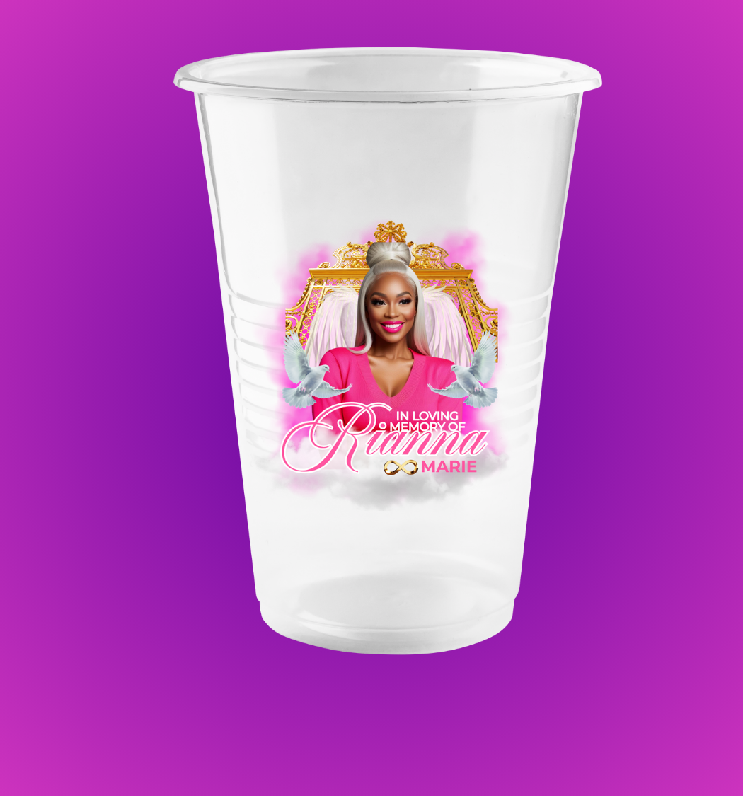 Personalized Clear Disposable Cups(Set of 10)