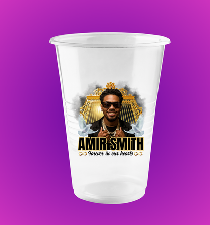 Personalized Clear Disposable Cups(Set of 10)