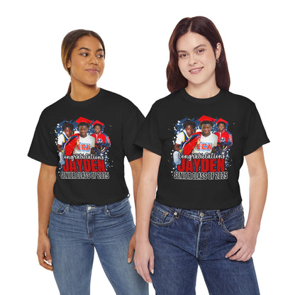 Personalized Graduation Tee for Class of 2025 - Unisex Heavy Cotton Shirt