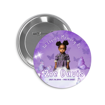Personalized Memorial Button
