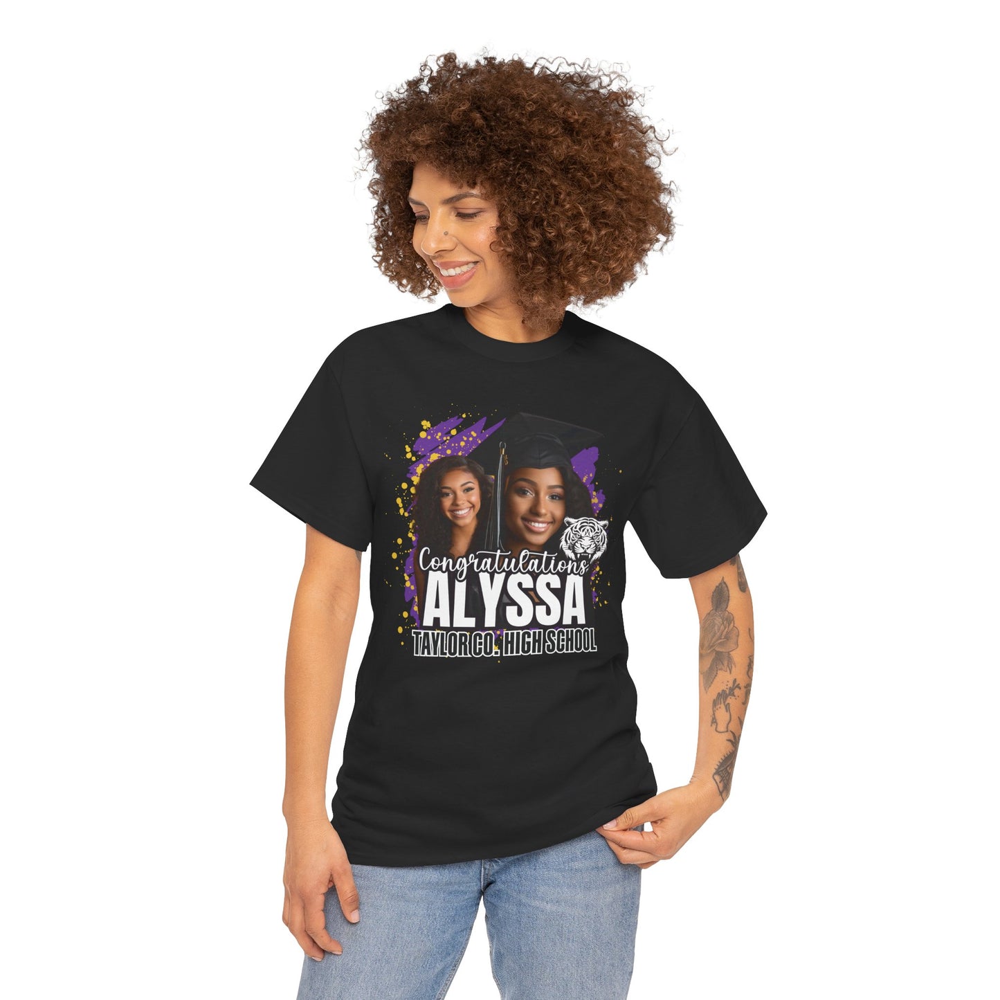 Graduation Unisex Tee with Two Graduate Pictures