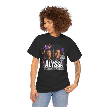 Graduation Unisex Tee with Two Graduate Pictures