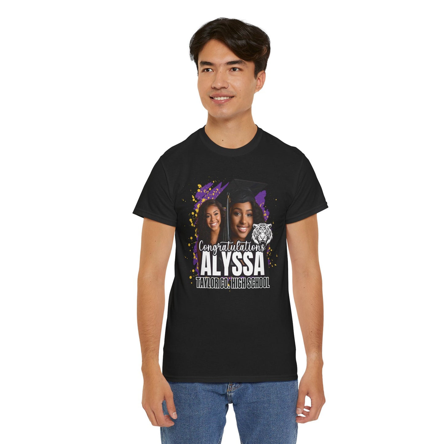 Graduation Unisex Tee with Two Graduate Pictures