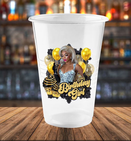 Personalized Clear Disposable Cups(Set of 10)